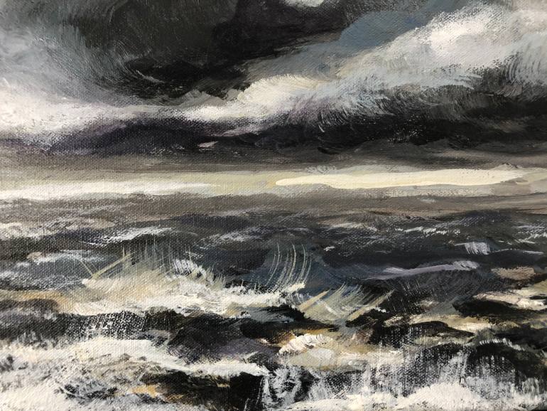 Original Modernism Seascape Painting by Jennifer Swoyer