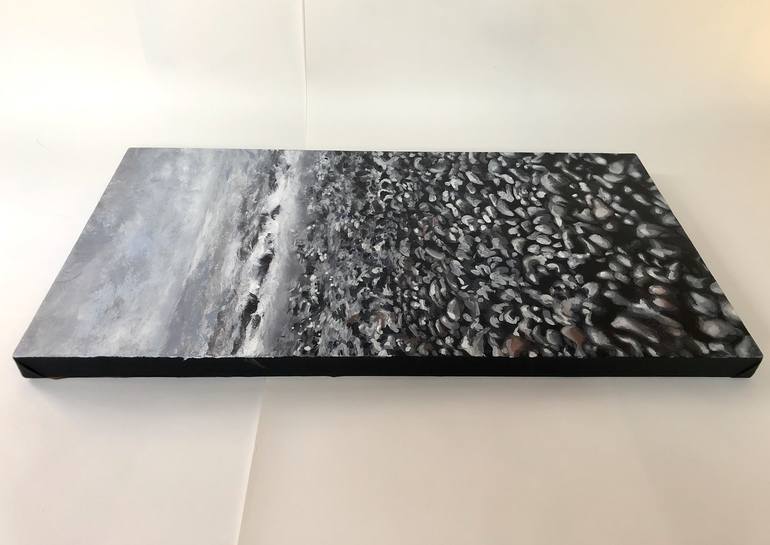 Original Modernism Beach Painting by Jennifer Swoyer