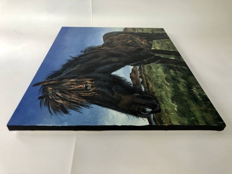 Original Fine Art Horse Painting by Jennifer Swoyer