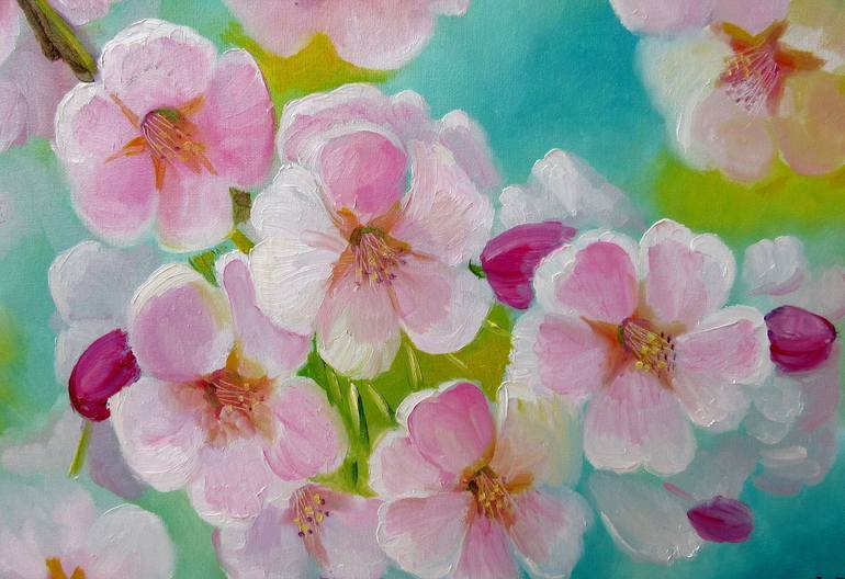 Original Impressionism Floral Painting by Nadia Bykova