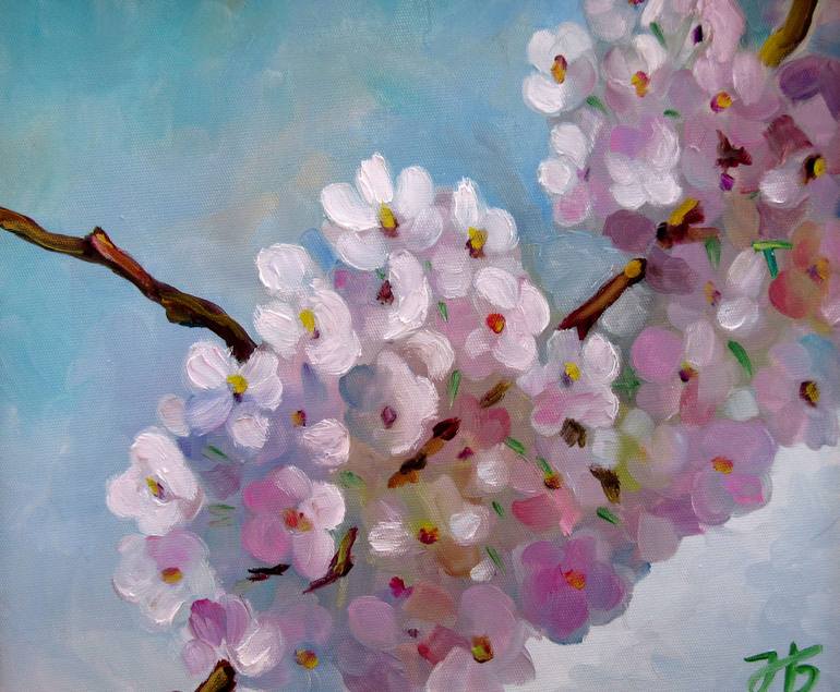 Original Impressionism Floral Painting by Nadia Bykova