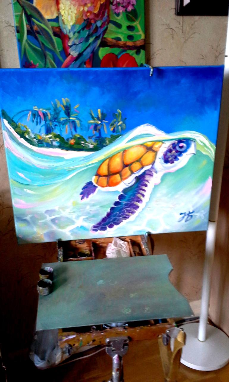Original Realism Animal Painting by Nadia Bykova