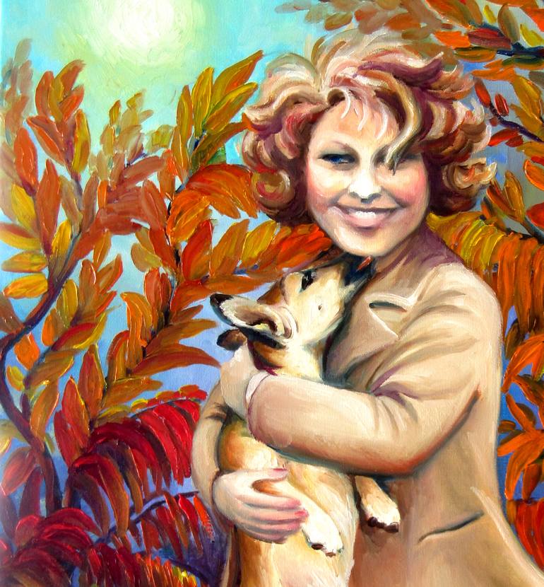Original Portraiture People Painting by Nadia Bykova