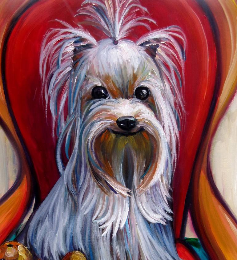 Original Portraiture Animal Painting by Nadia Bykova