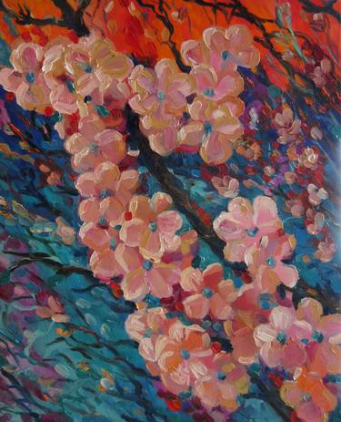 Original Expressionism Floral Paintings by Nadia Bykova