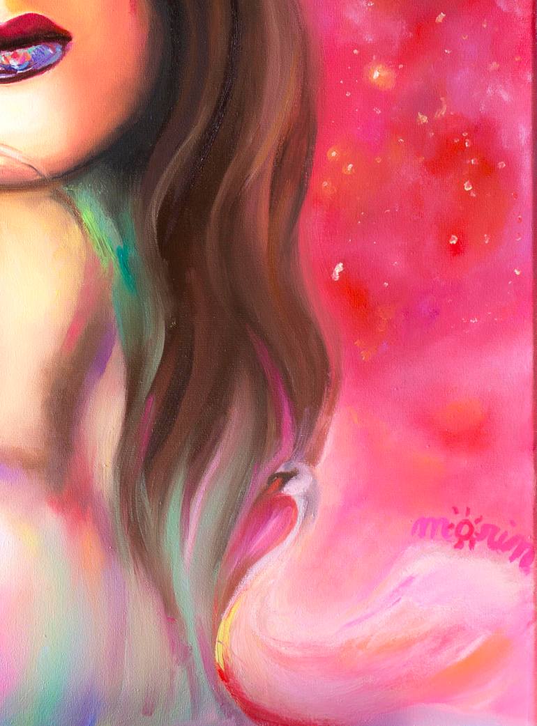 Original Expressionism People Painting by Julie Morin