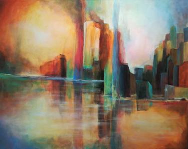 Print of Abstract Architecture Paintings by Lia van Elffenbrinck