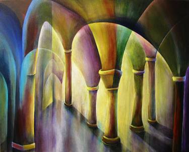 Print of Abstract Architecture Paintings by Lia van Elffenbrinck