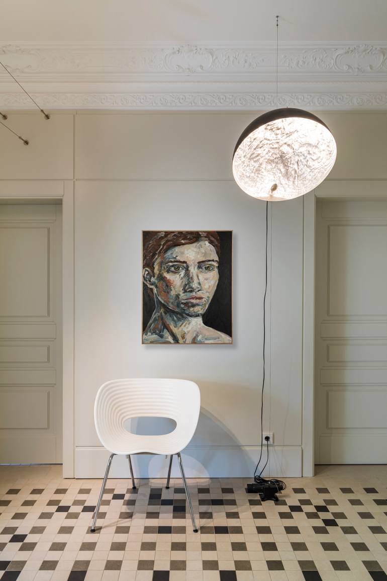 Original Expressionism People Painting by Marianne Chapman
