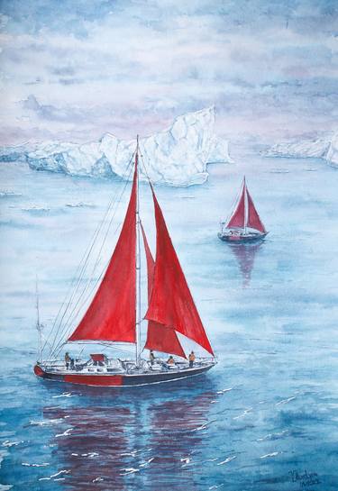 Print of Fine Art Ship Paintings by Vasyl Muntian