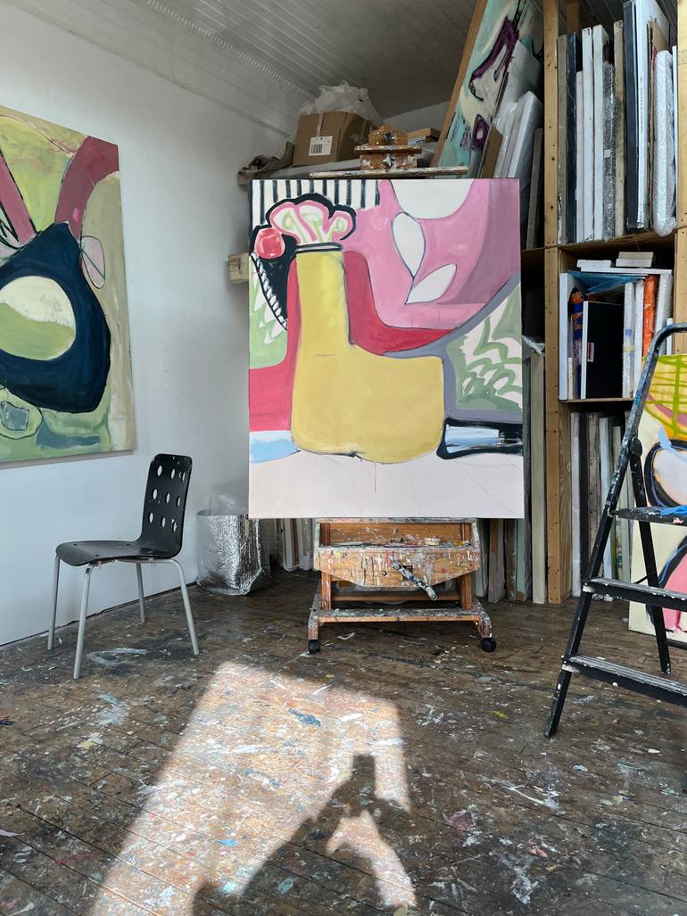 Original Abstract Expressionism Abstract Painting by Gail Winbury