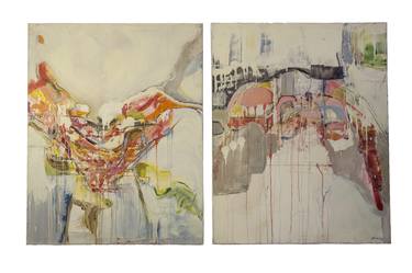 Original Conceptual Abstract Paintings by gail winbury