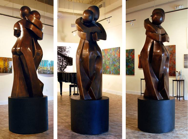 Original Abstract Love Sculpture by Mark Yale Harris