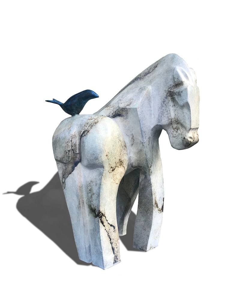Original Figurative Horse Sculpture by Mark Yale Harris