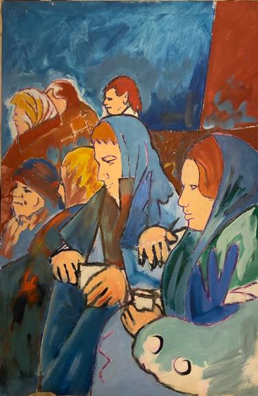 Original Expressionism People Paintings by Joe Strachan