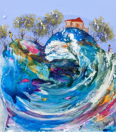 Original Abstract Expressionism Landscape Paintings by Adam Bogusz