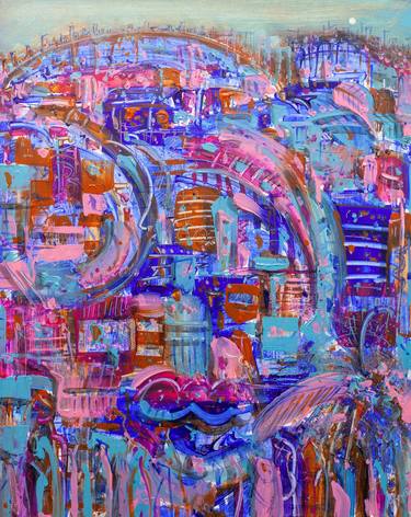 Print of Abstract Expressionism Cities Paintings by Adam Bogusz