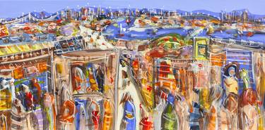 Print of Abstract Expressionism Cities Paintings by Adam Bogusz