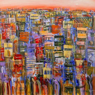 Print of Abstract Expressionism Cities Paintings by Adam Bogusz