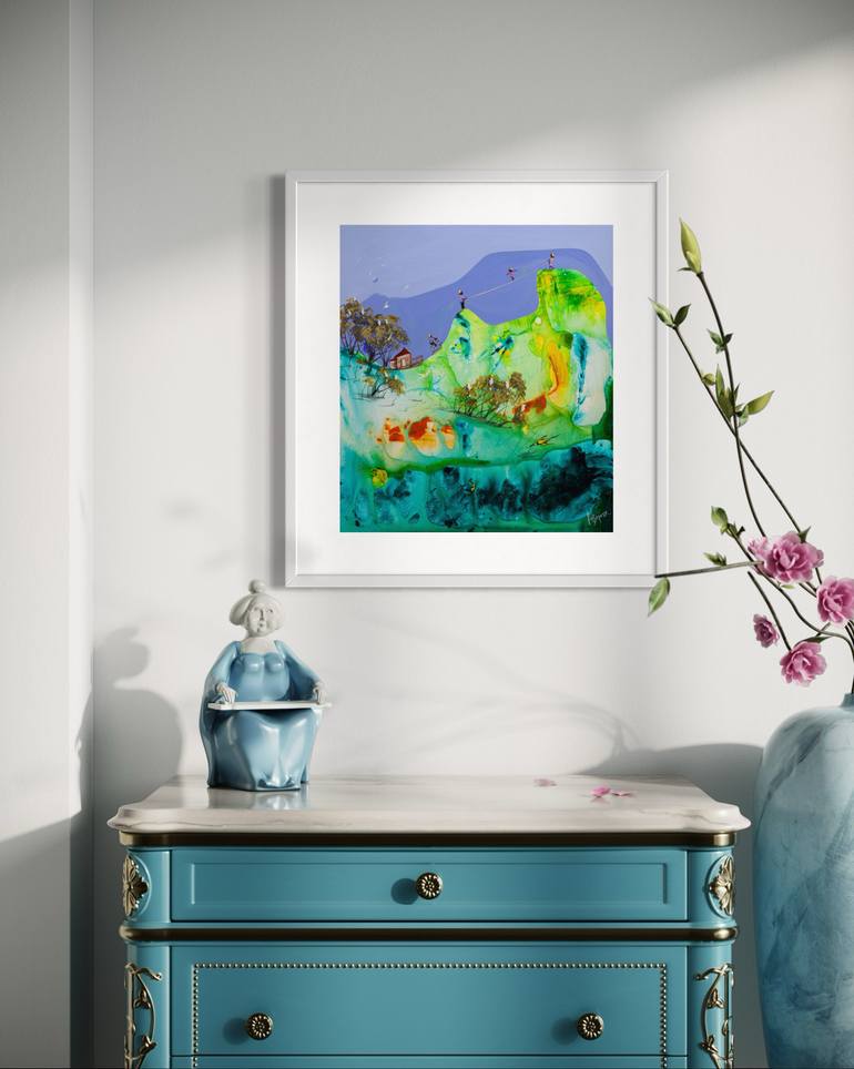 Original Abstract Expressionism Landscape Painting by Adam Bogusz