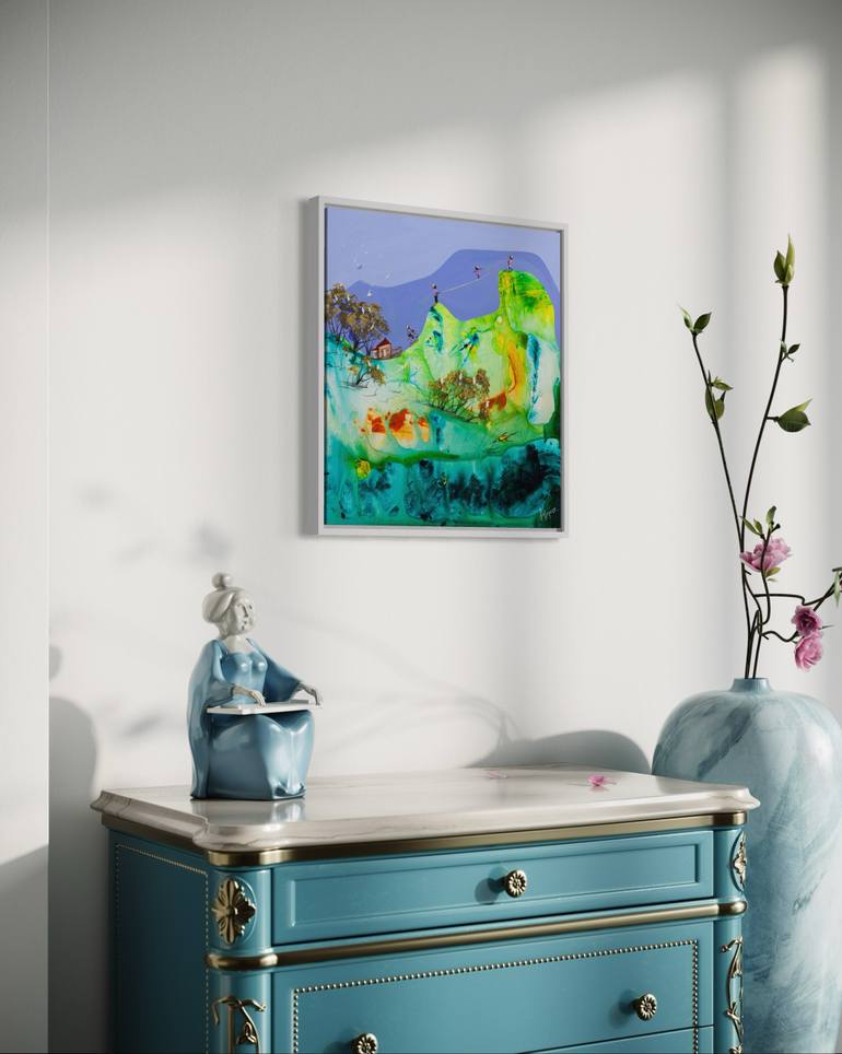 Original Abstract Expressionism Landscape Painting by Adam Bogusz