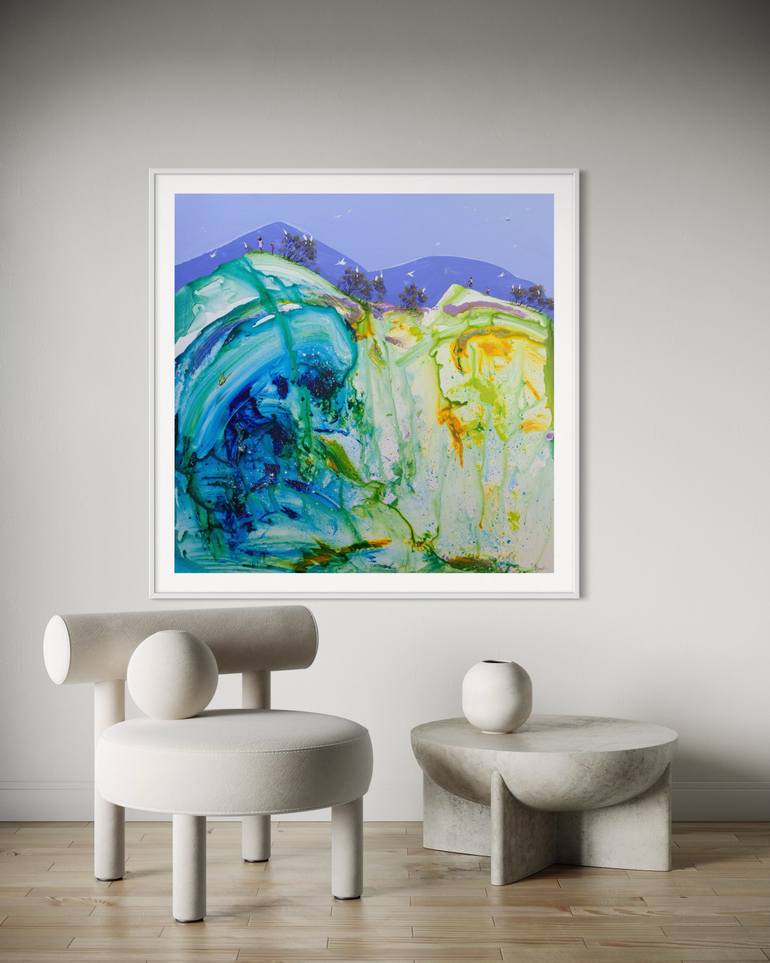 Original Expressionism Landscape Painting by Adam Bogusz