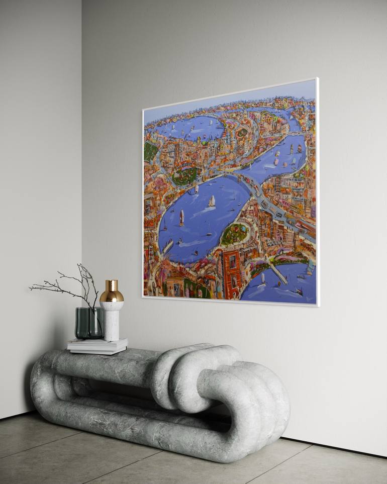 Original Expressionism Landscape Painting by Adam Bogusz