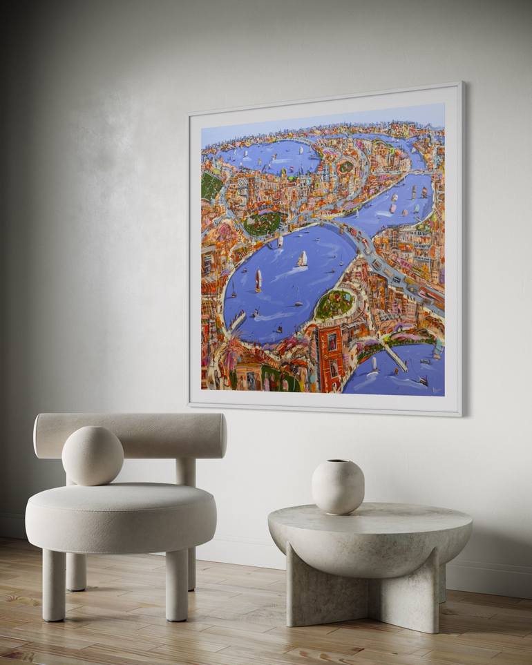 Original Expressionism Landscape Painting by Adam Bogusz