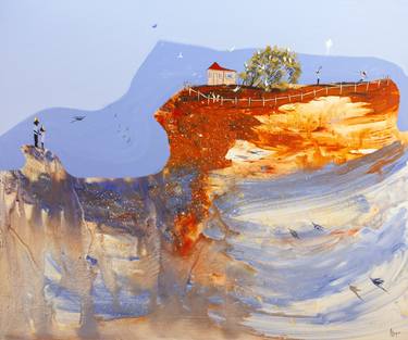 Original Expressionism Landscape Painting by Adam Bogusz