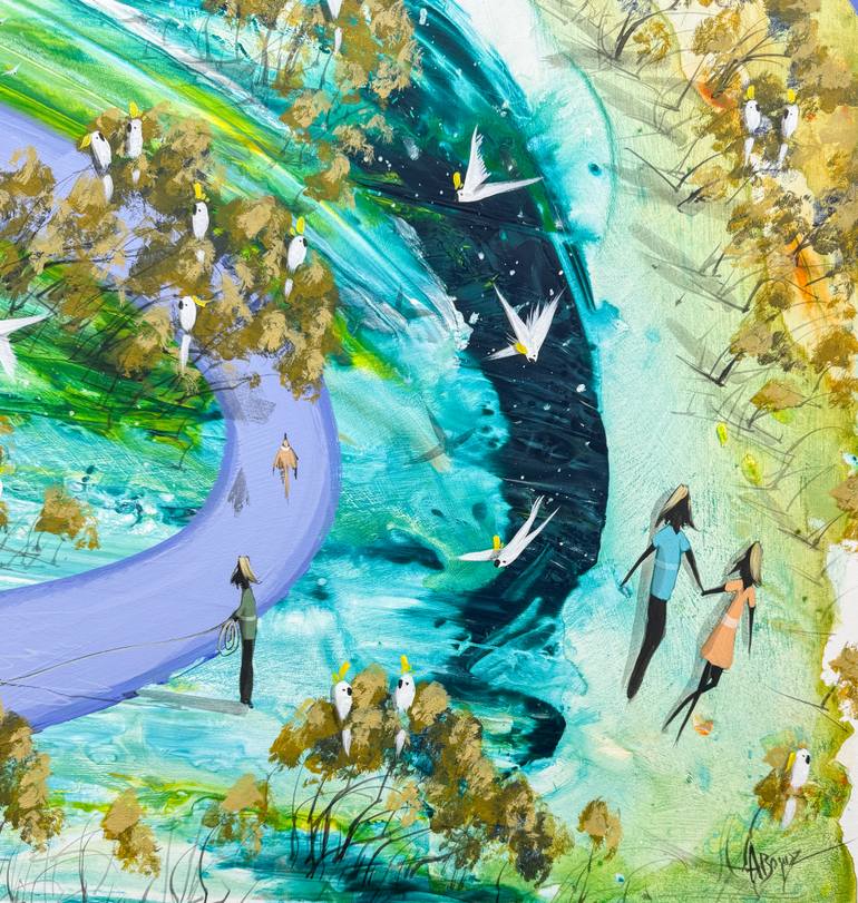 Original Expressionism Landscape Painting by Adam Bogusz