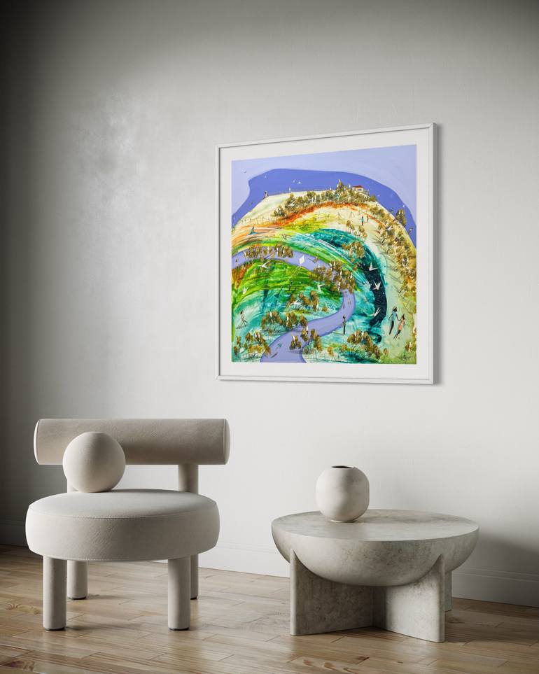 Original Expressionism Landscape Painting by Adam Bogusz