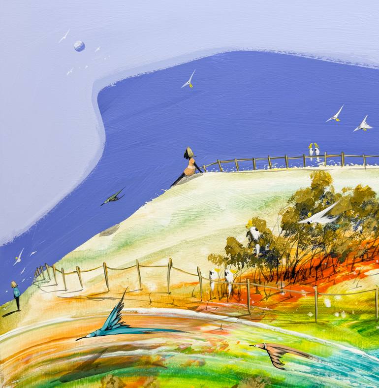 Original Expressionism Landscape Painting by Adam Bogusz