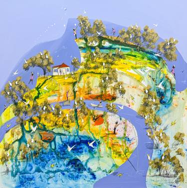 Original Expressionism Landscape Painting by Adam Bogusz