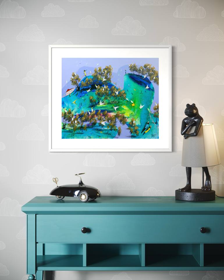 Original Abstract Expressionism Landscape Painting by Adam Bogusz
