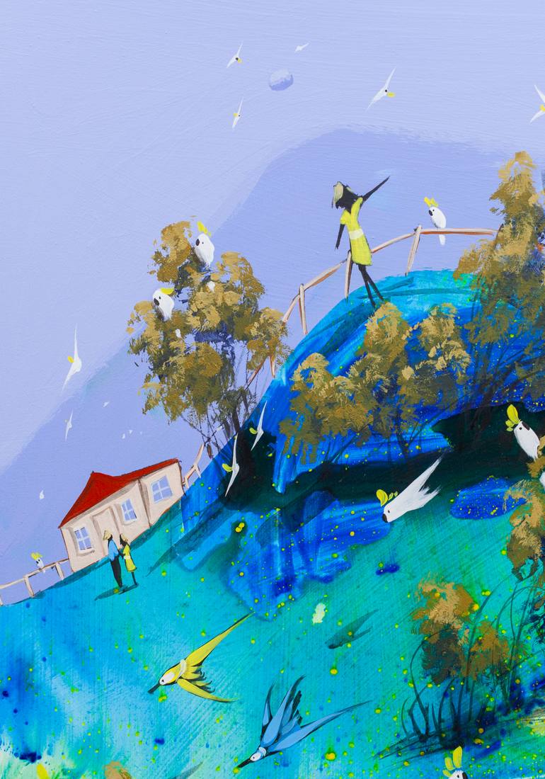 Original Abstract Expressionism Landscape Painting by Adam Bogusz