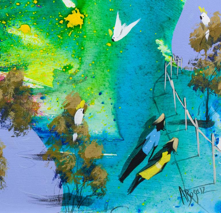 Original Abstract Expressionism Landscape Painting by Adam Bogusz