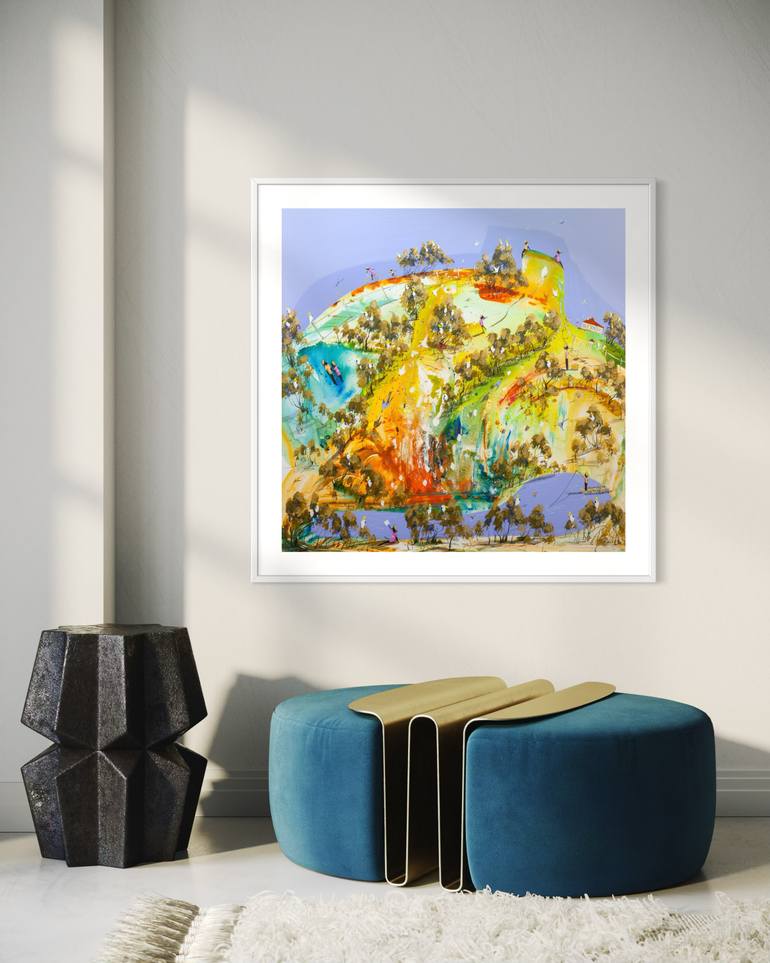 Original Expressionism Landscape Painting by Adam Bogusz