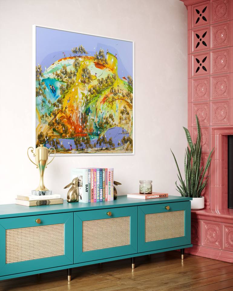 Original Expressionism Landscape Painting by Adam Bogusz