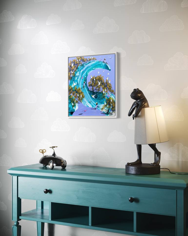 Original Abstract Expressionism Landscape Painting by Adam Bogusz