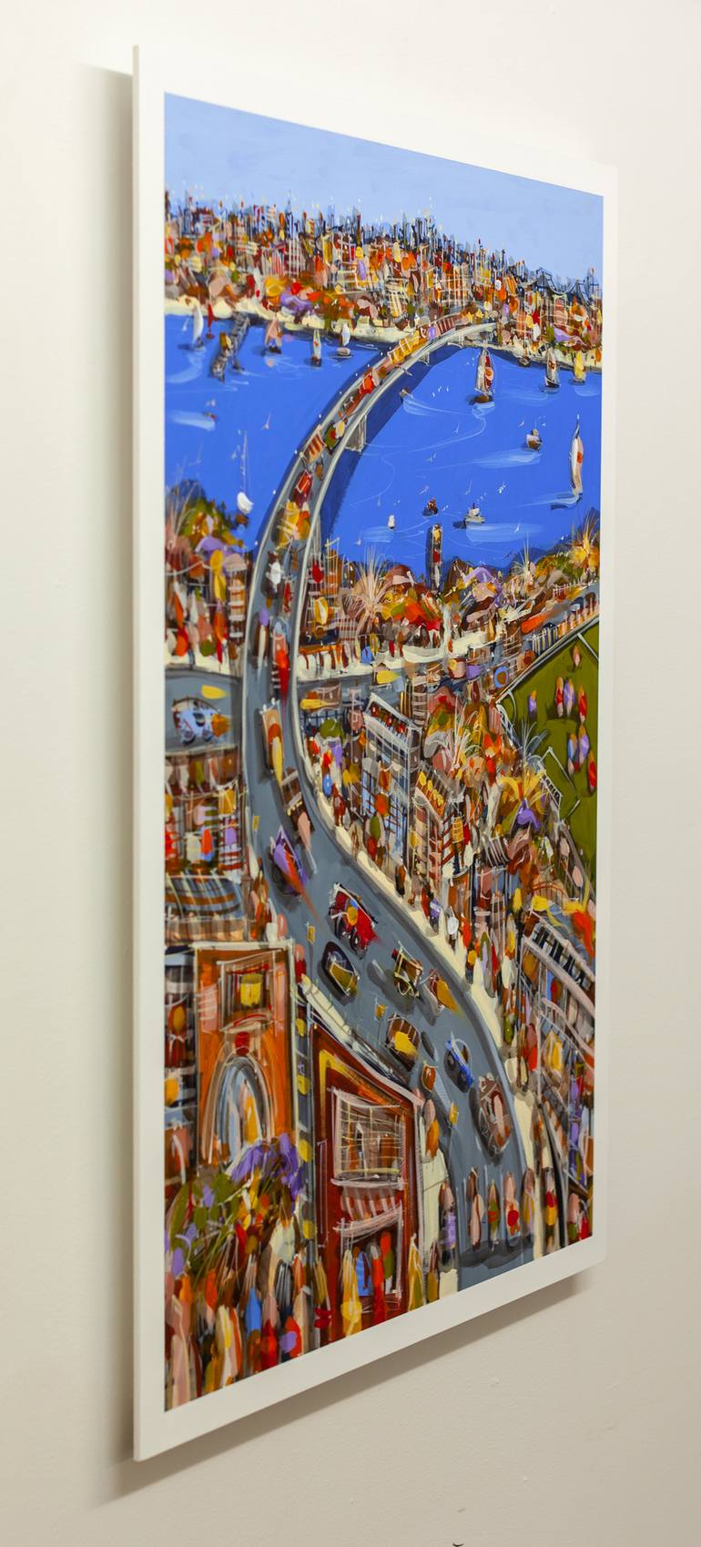 Original Expressionism Cities Painting by Adam Bogusz