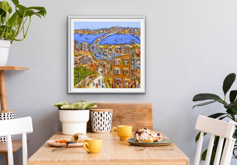 Original Expressionism Cities Painting by Adam Bogusz