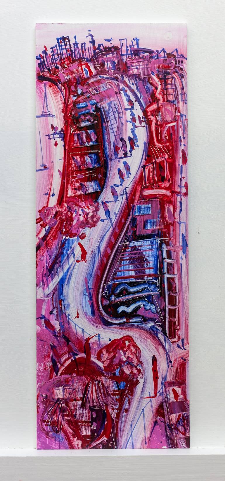 Original Expressionism Cities Painting by Adam Bogusz