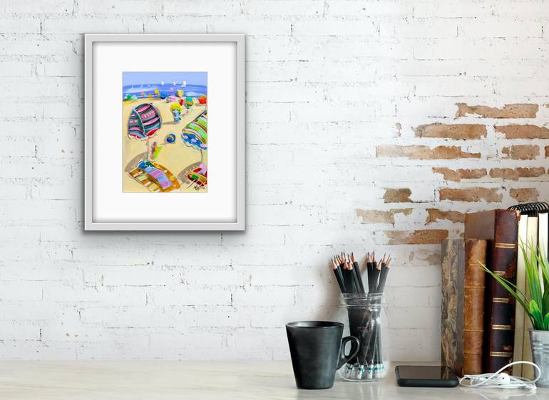 Original Expressionism Beach Painting by Adam Bogusz