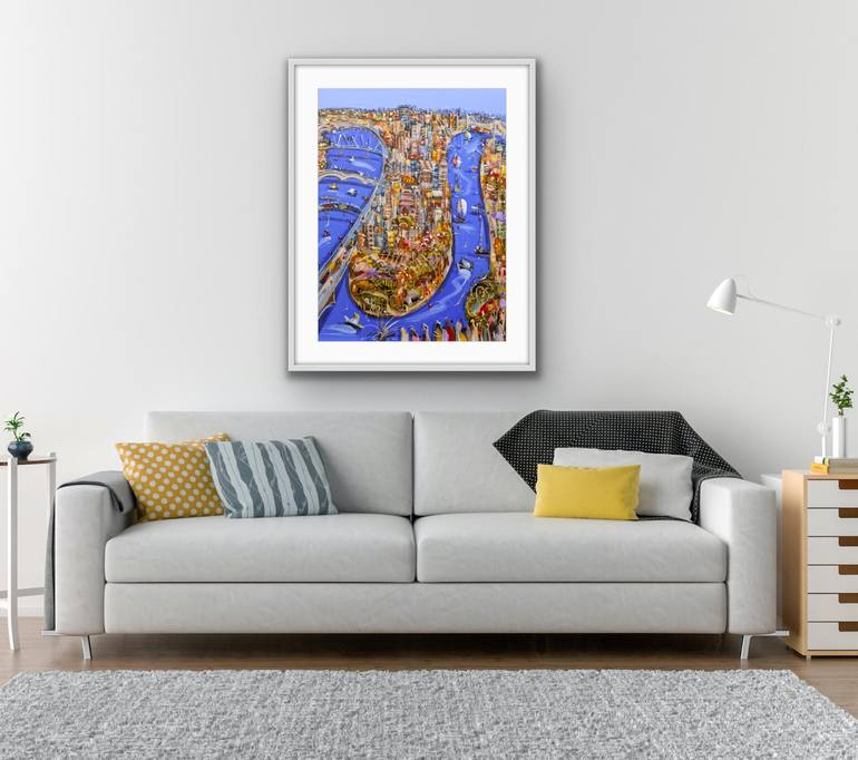 Original Expressionism Cities Painting by Adam Bogusz