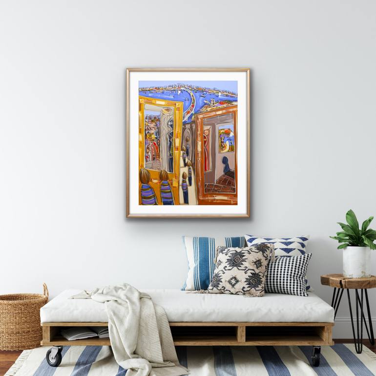 Original Expressionism Cities Painting by Adam Bogusz