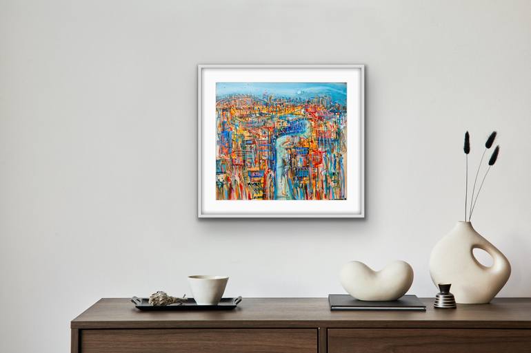 Original Cities Painting by Adam Bogusz