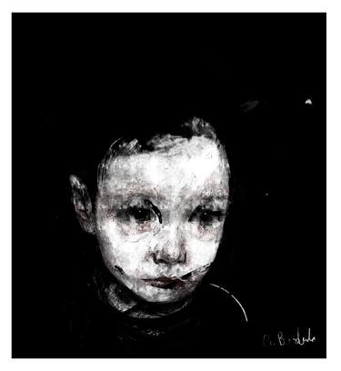 Print of Realism Portrait Mixed Media by Giorgi Burduli