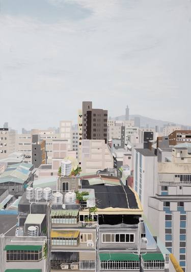 Print of Cities Paintings by Jaron Su