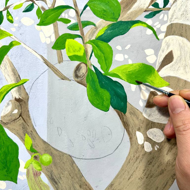 Original Figurative Nature Painting by Jaron Su