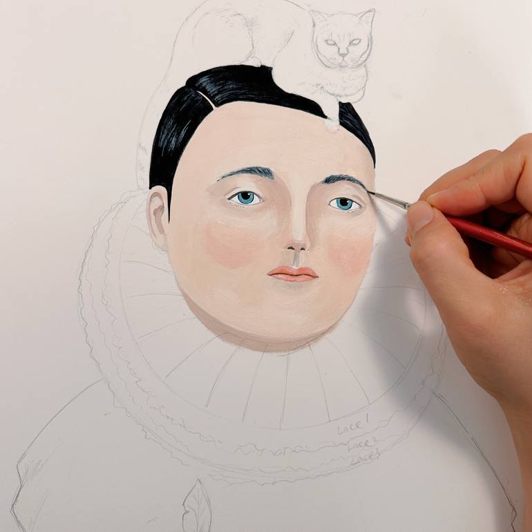 Original Figurative Animal Painting by Jaron Su